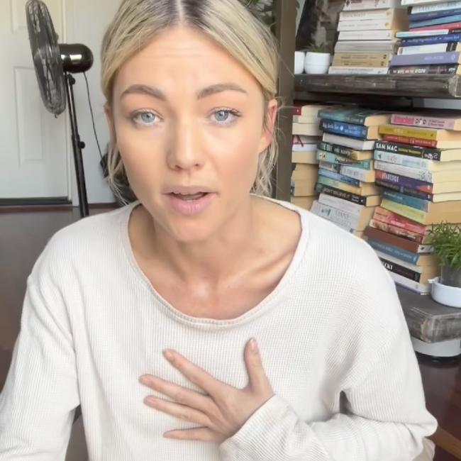 Hall said she empathised with any anxiety Frost felt about getting vaccinated. Picture: samfrost/Instagram