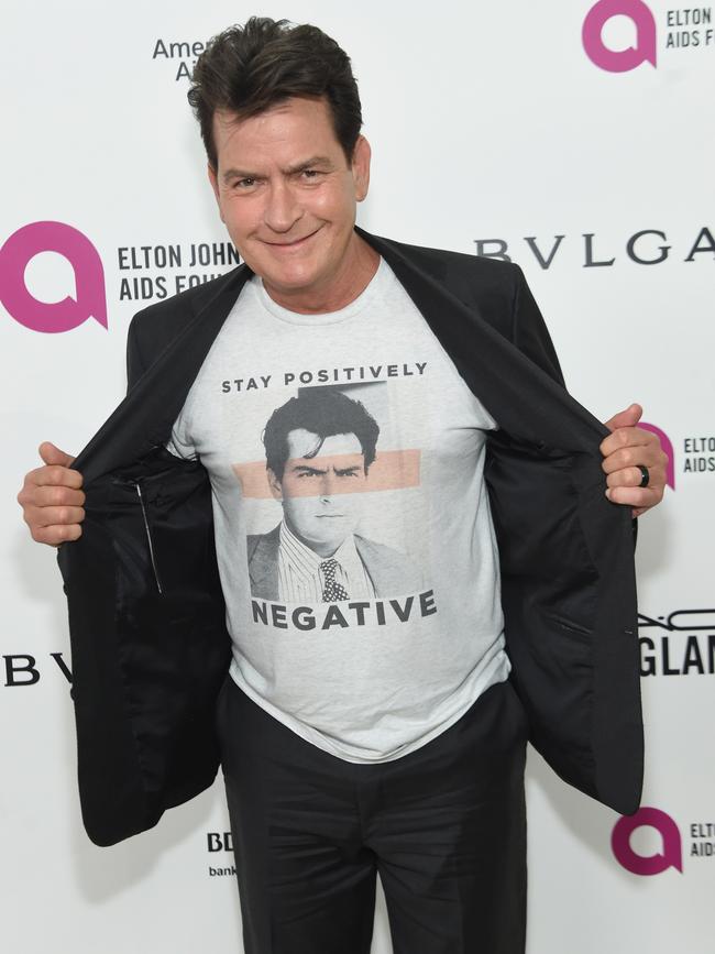 Charlie Sheen has been known for his partying in the past. Picture: Jamie McCarthy/Getty Images