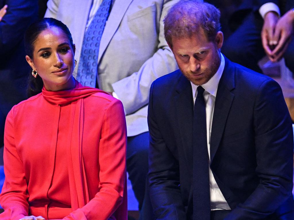 Meghan Markle will not attend the coronation and will remain in the US with the couple’s two children. Picture: AFP