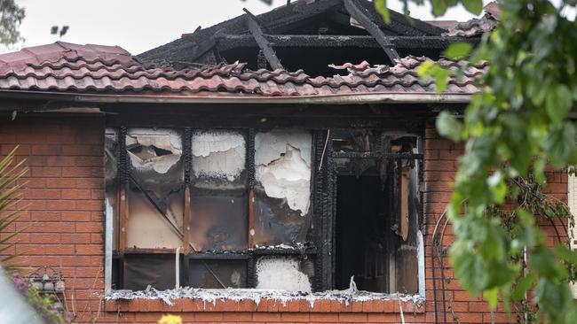 The damaged home. Picture: Julian Andrews