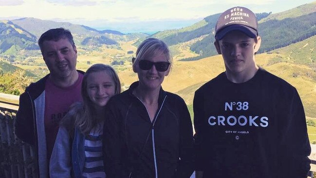 Anthony and Kristine Langford with Winona and Jesse. Picture: Instagram.