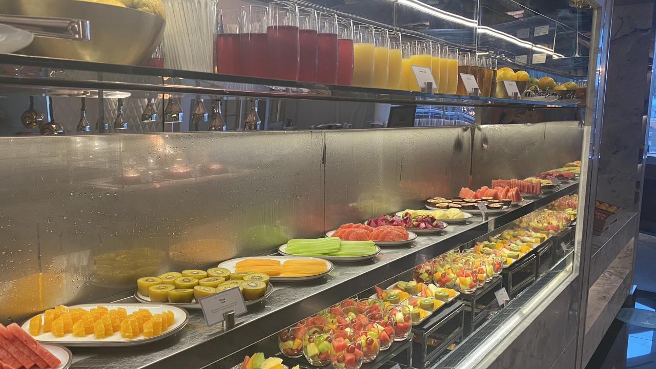 There are nine food stations at the breakfast buffet. Picture: Vanessa Brown/news.com.au