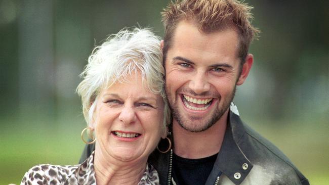 Neighbours casting director Jan Russ with Daniel Macpherson, 2003.