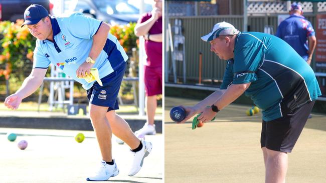 (L-R) Corey Wedlock and Lee Stinson. Picture: Bowls NSW