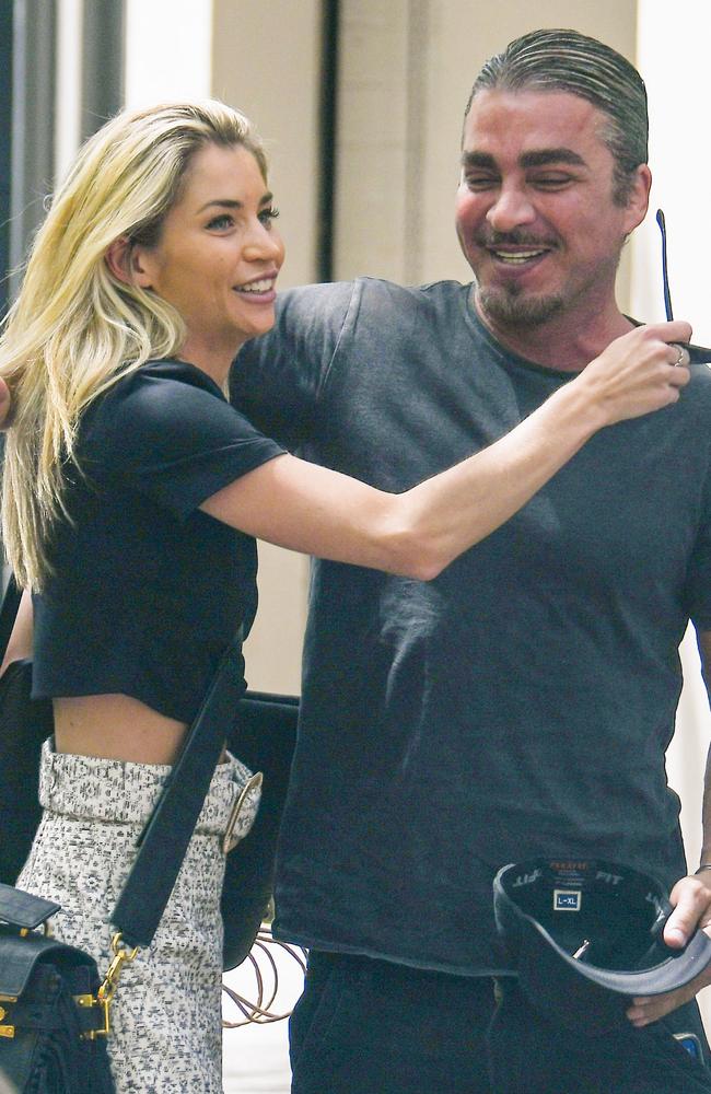 John Ibrahim and Tegan Kynaston at Uliveto cafe in Kings Cross on Thursday. Picture: Media-Mode