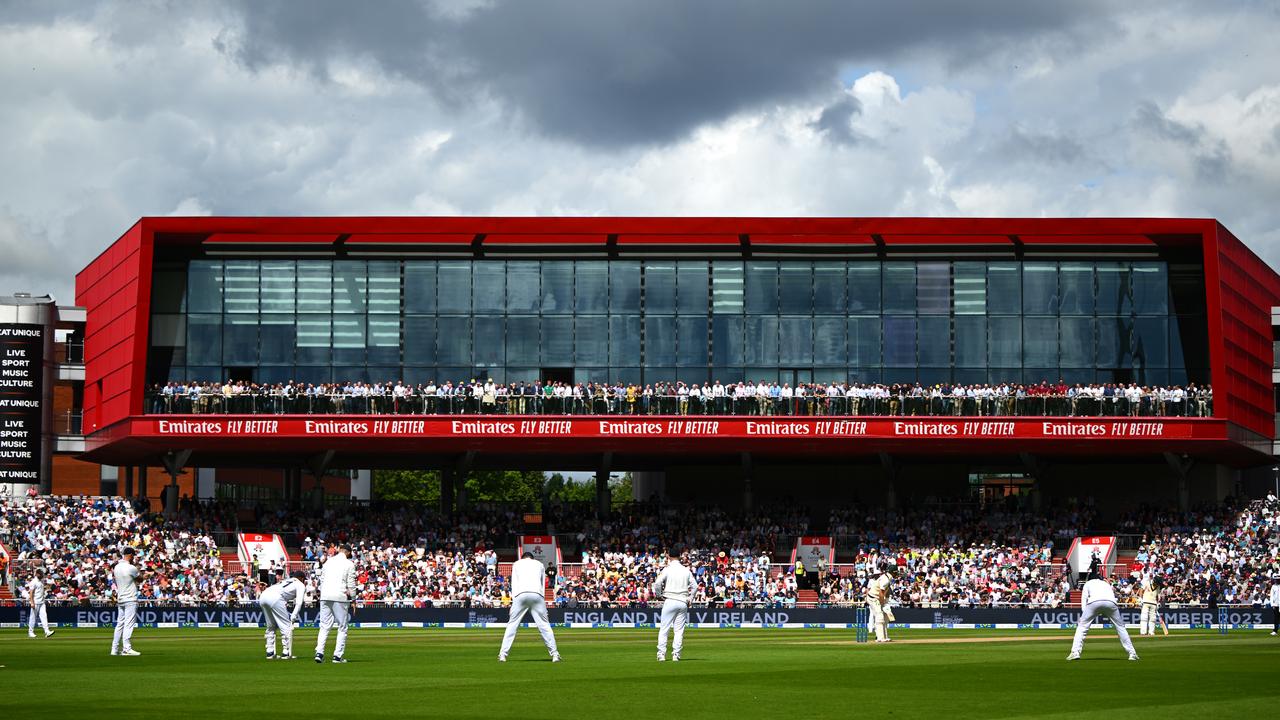 Old Trafford on day one. Photo by Clive Mason/Getty Images