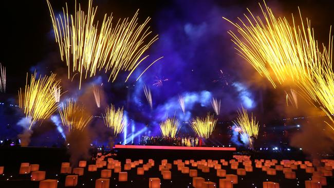 The closing ceremony for the Gold Coast 2018 Commonwealth Games at Carrara Stadium in 2018. Picture: Getty Images