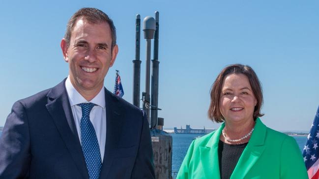 Treasurer Jim Chalmers and Minister for Resources Madeleine King were thanked by Wyloo CEO Luca Giacovazzi for “supporting Australia’s critical minerals sector”. Picture: NCA NewsWire / pool / Richard Wainwright