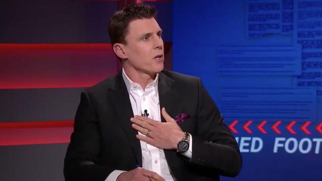 Matthew Lloyd won’t feature on Trade Radio next month. Picture: Channel 9