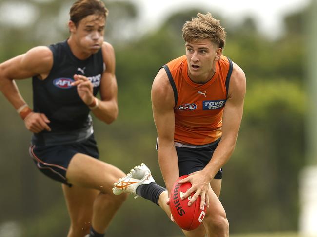 A first AFL pre-season has taken Nathan Wardius to the next level. Picture: Phil Hillyard