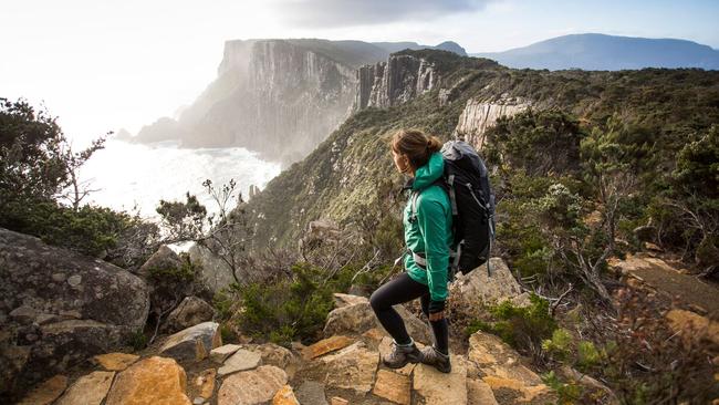 The view from The Blade to Clytie Bight. Picture: Tasmania Parks and Wildlife Service