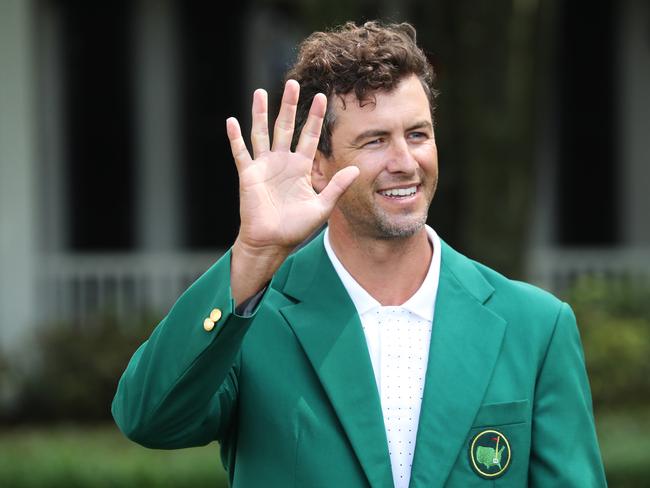 Adam Scott says watching replays of his Masters win - which ended a 77-year wait for Australians at Augusta - still gives him “chills”. Picture: David Cannon/Getty Images