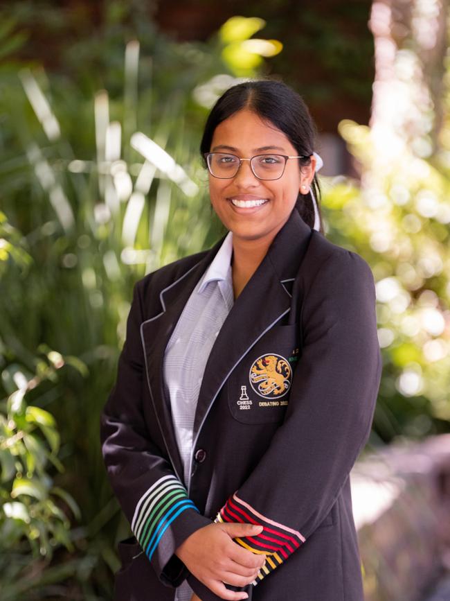 Wilderness School debaters Niya Singhal. Picture: Supplied