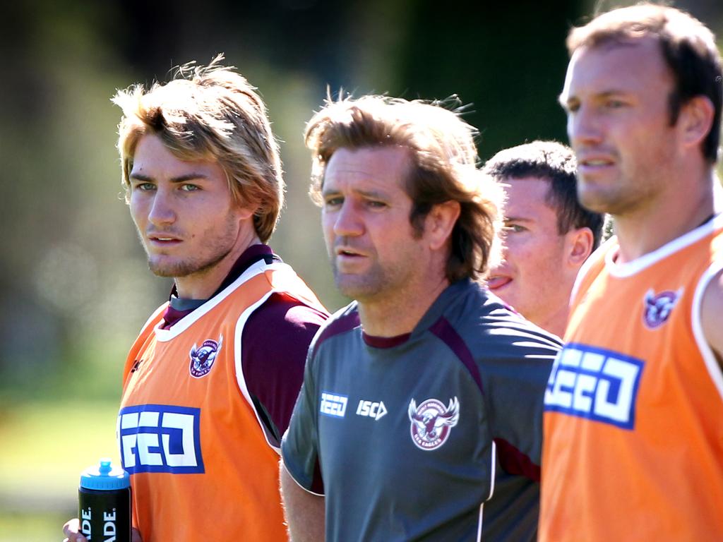 Titans veteran Kieran Foran (L) praised incoming coach Des Hasler.