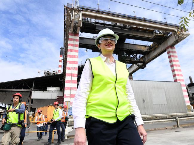 Queensland Premier Annastacia Palaszczuk during a visit to the Glencore Copper Smelter in Mount Isa. Picture: NCA NewsWire / Dan Peled