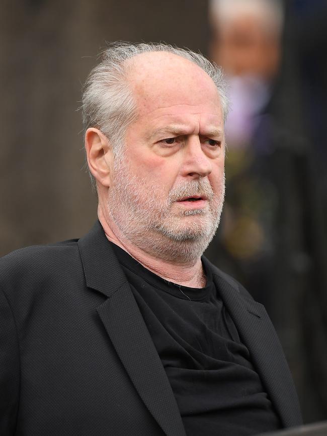 Michael Gudinski attends the state funeral. Picture: Quinn Rooney/Getty