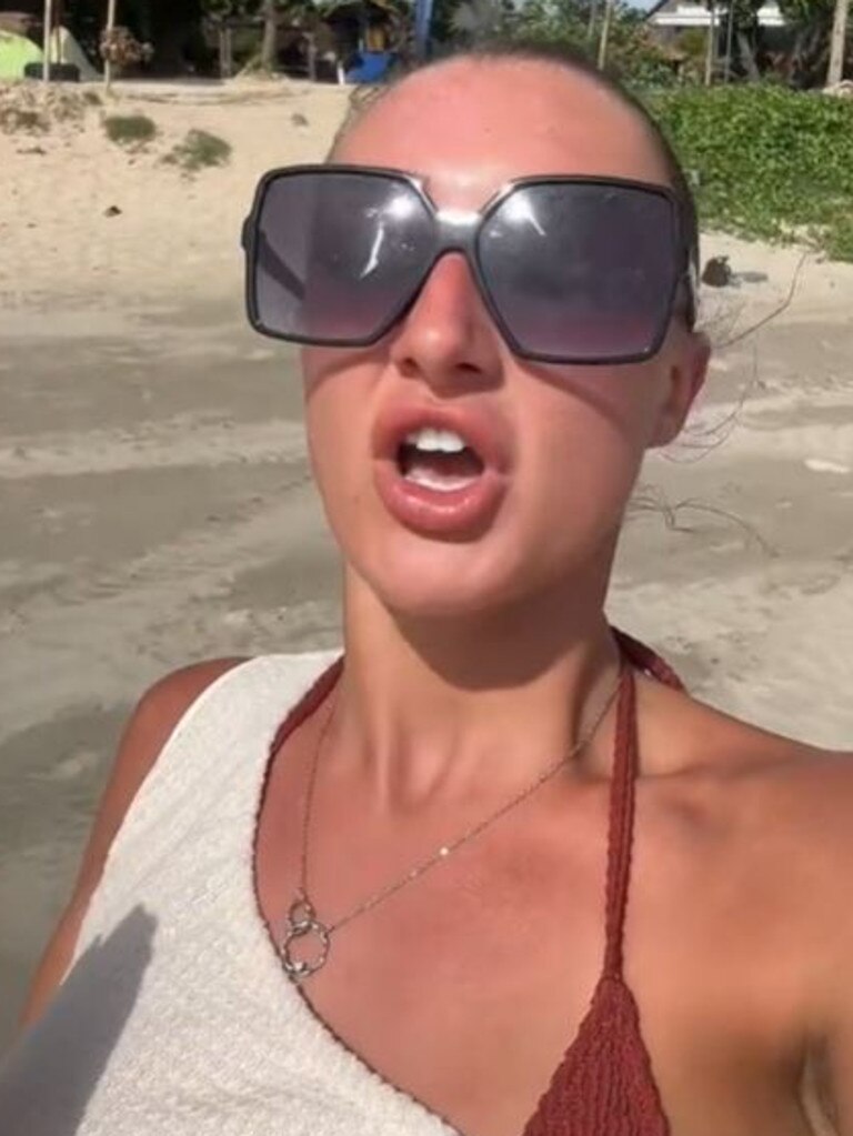 The influencer said what she didn't like about Bali.