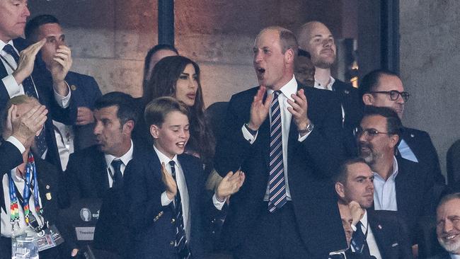 Prince William and Prince George managed to turn up to the Euros. Picture: Marvin Ibo Guengoer – GES Sportfoto/Getty Images