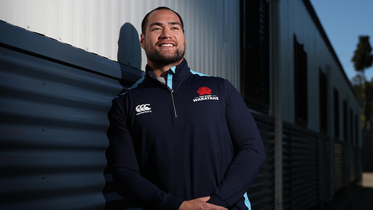 Tepai Moeroa poses for a portrait at Waratahs headquarters. Picture: Brett Costello