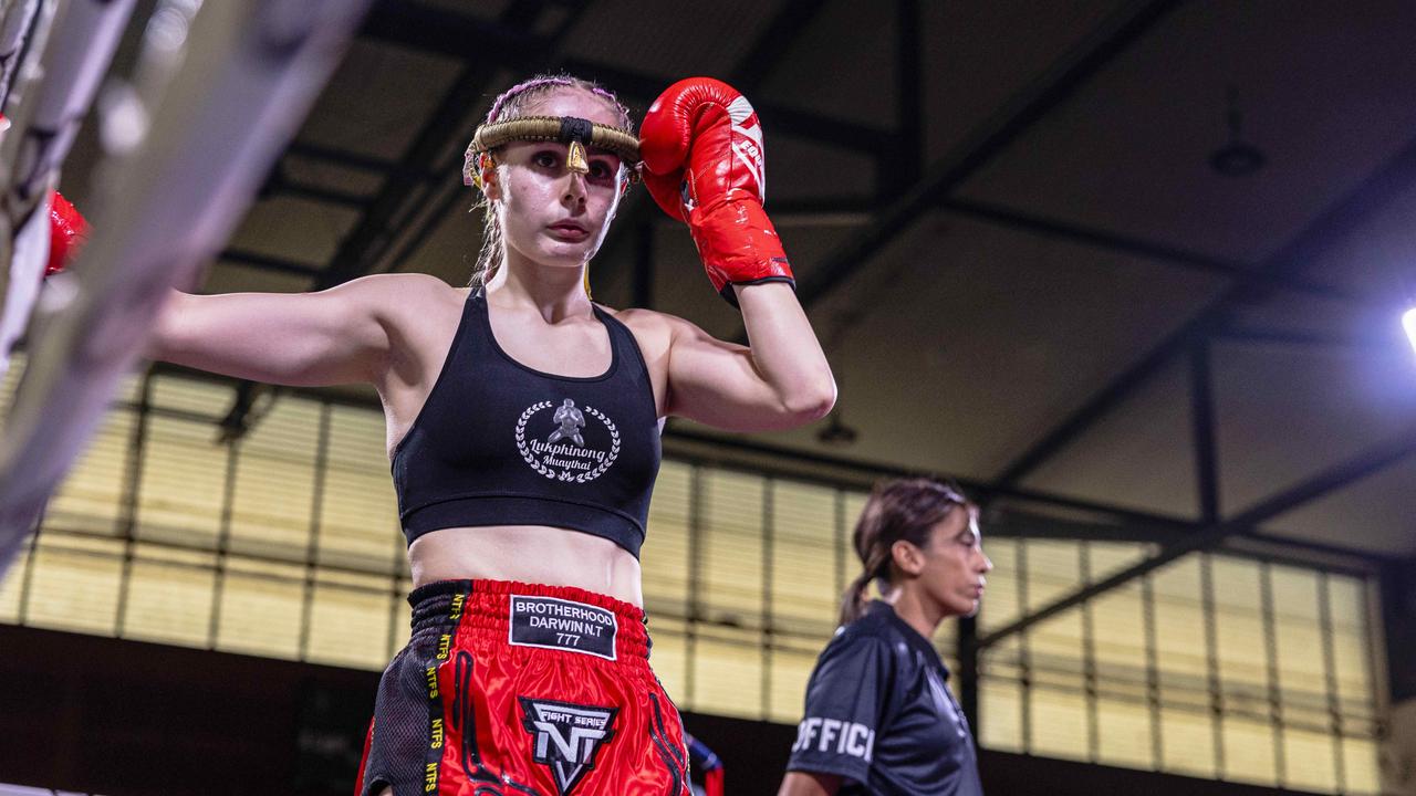 Taleisha Kirk at the NT Fight Series XI at Ventia Stadium. Picture: Pema Tamang Pakhrin