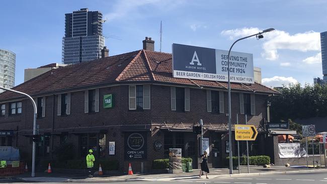 The Albion Hotel at Parramatta. its home for more than a century.