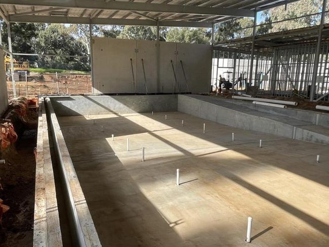 The main pool during construction. Picture: Salisbury Council