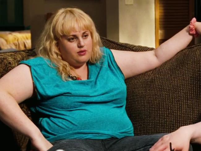 Screengrab taken from the internet of actors Rebel Wilson and Matt Lucas in 2011 film 'Bridesmaids'.