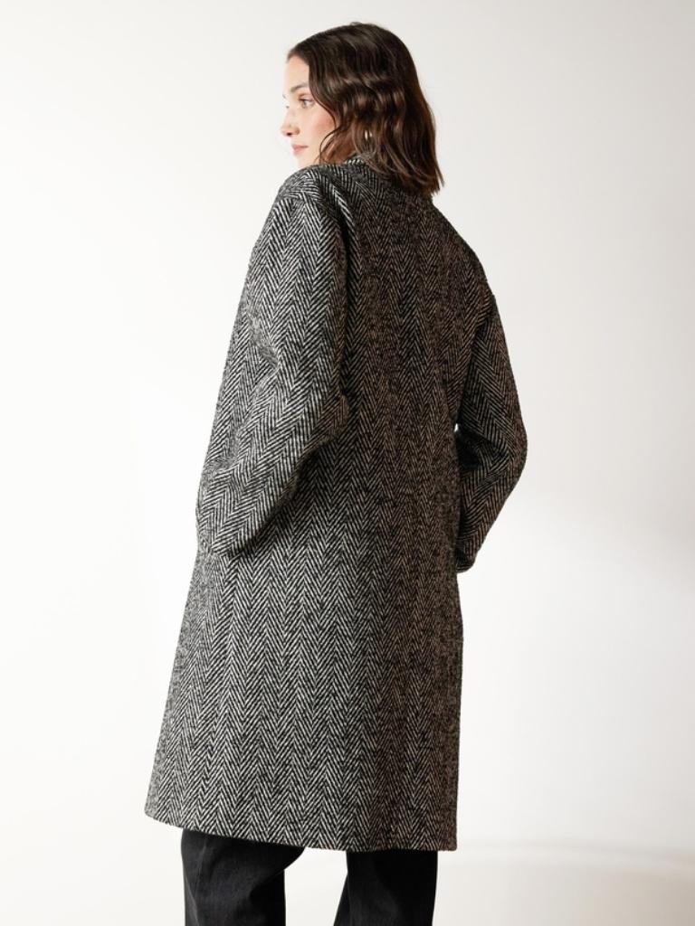 Atmos&Here Callie Herringbone Coat. Picture: THE ICONIC.