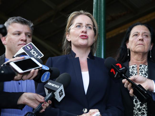 Transport Minister Jacinta Allan has struggled to justify her censorship, while commuters are far more worried about the issues ­plaguing the state’s trains, trams and buses. Picture: Peter Ristevski