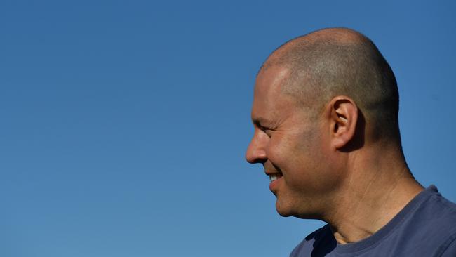 Treasurer Josh Frydenberg prepares for a mother’s' day fun run in Canberra. Picture: Getty Images.