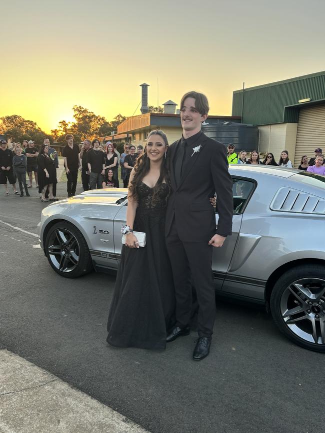 The students of Nanango State High School celebrating their formal.