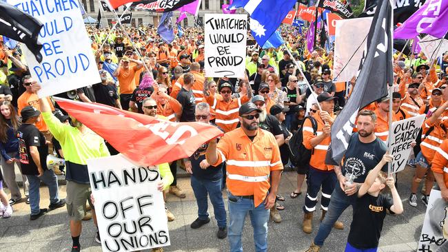 CFMEU rally in Brisbane Picture: NewsWire / John Gass