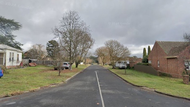 A house on Sturt St in Beaufort was found "fully involved in fire" on Tuesday. Picture: Google Maps