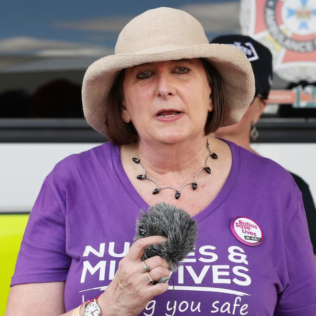 QLD Nurses and Midwives' Union secretary Beth Mohle said the bypass underscored the need for a statewide health workforce. Picture: Liam Kidston.