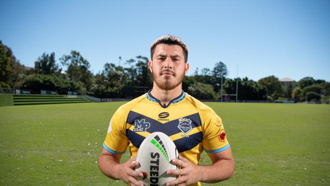 17-05-2021 Launch of the Langer Cup schoolboy competition at the Brisbane Broncos complex in Red Hill. Mustafa Kaya, Mable Park SHS. PICTURE: Brad Fleet