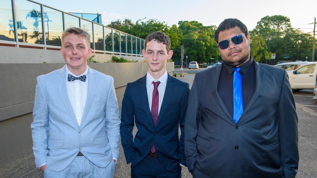 2022 Formals. Tec NQ at Allure Townsville. L-R Hayden Jones, Dayne Ireland and Toby Taylor.