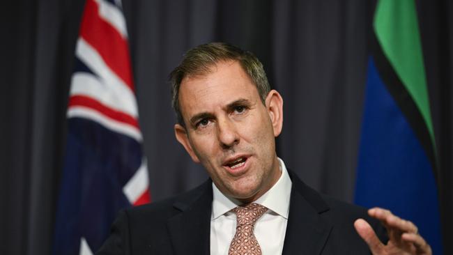 Federal Treasurer Jim Chalmers’ superannuation tax proposal will be a hot topic as parliament resumes in 2025. Picture: NewsWire / Martin Ollman