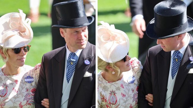 Zara Tindall and Prince William at Royal Ascot.