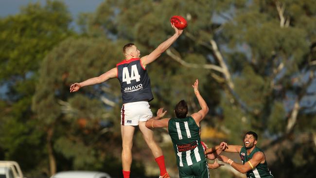 Shaun McKernan was again impressive in the ruck.Picture: Stuart Milligan