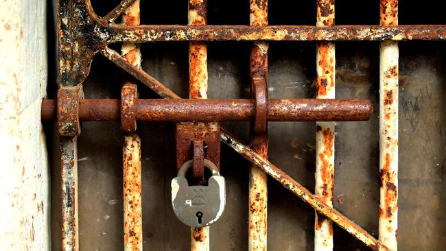 Big doors kept inmates locked up in their wings at Parramatta Gaol. Picture: Adam Taylor