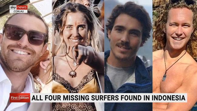 Four Missing Australian Surfers Found In Indonesia 