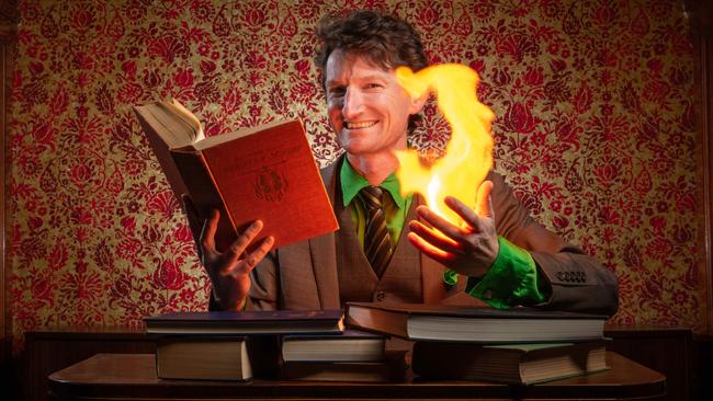 Dan the Magic man celebrates the magic of reading which was the theme of Book Week 2024. Picture: Brad Fleet