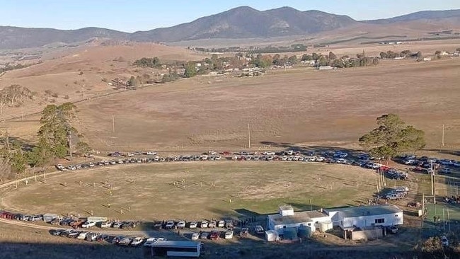 The Benambra ground attracted a big crowd for possibly the last match played at the high country venue. Picture: Supplied