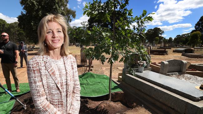 U.S. Ambassador to Australia Caroline Kennedy at White Hills Cemetery Bendigo. Picture: David Caird