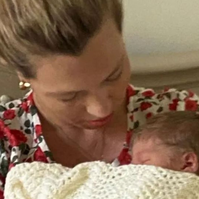 Carrie Symonds with the couple’s new son Wilfred.