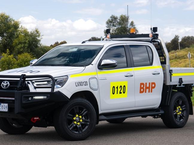 BHP is trialling a Toyota EV at its Port Hedland operations in WA. Picture: Supplied