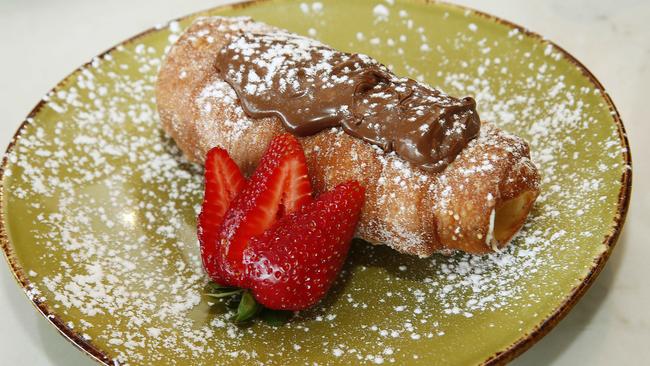 Nutella cartocci from the Nutella Easter menu at Salt Meats Cheese in Drummoyne. Picture: John Appleyard