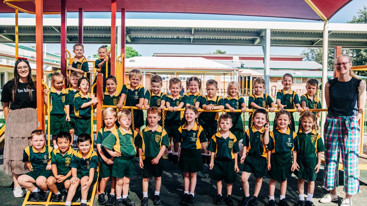 MY FIRST YEAR 2024: St Stephen's School, Pittsworth (back, from left) Mrs Robinson, Nina, Lucas, William, Mila, Bonnie, Hollie, Lincoln, Elliot, Jacob, Violet, George, Ellanor, Altus, Clara, Owen and Miss Norman, (front row, from left) Coen, NJ, Mason, William, Max, Billy, Addie, Angus, William, Phoebe and Pippa.