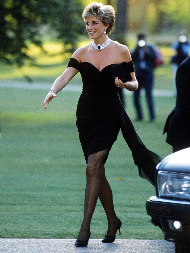 Princess Diana in her “revenge dress”. Picture: Getty Images