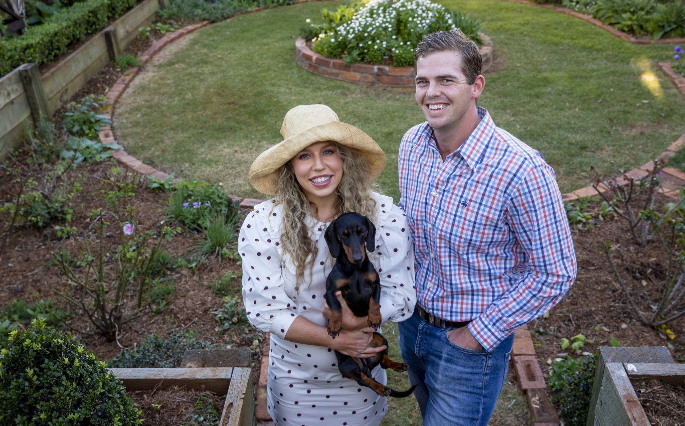 Garden For Good. Caitlyn Mason and Sam Clothier. Picture: Sarah Marshall